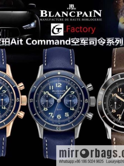 IT new Blancpain new Ait Command Air Force Commander series AC02 equipped with Dandong 7750 chronograph movement changed to F388B movement watch