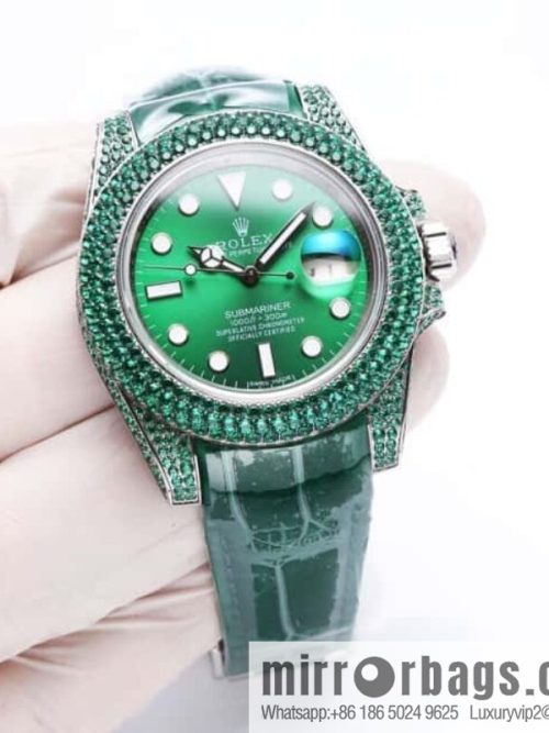 Rolex Gypsy Watch Submariner Dense Diamond Special 3135 Automatic Blue Oil Silk Movement Watch