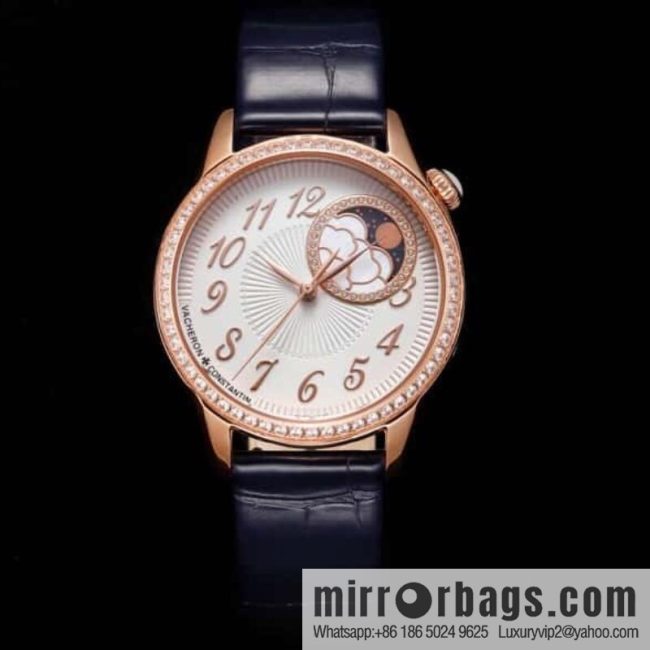 New Vacheron Constantin Egérie Ealing Muse series ultra-thin mechanical women\'s imported 9015 to 1088L self-winding movement watch