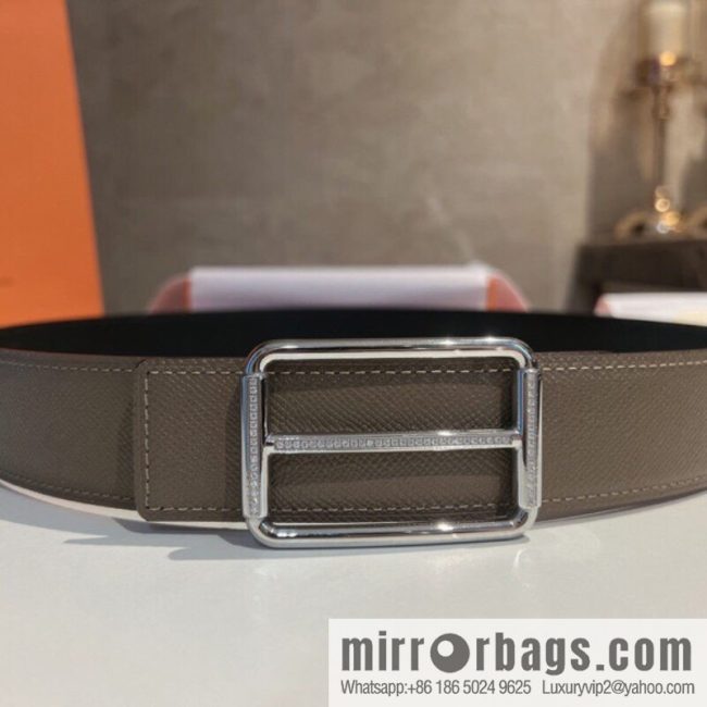 Hermes Hermes, with a selected first-layer cowhide palm print belt 3.8cm - Image 5