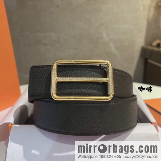 Hermes Hermes, with a selected first-layer cowhide palm print belt 3.8cm - Image 3
