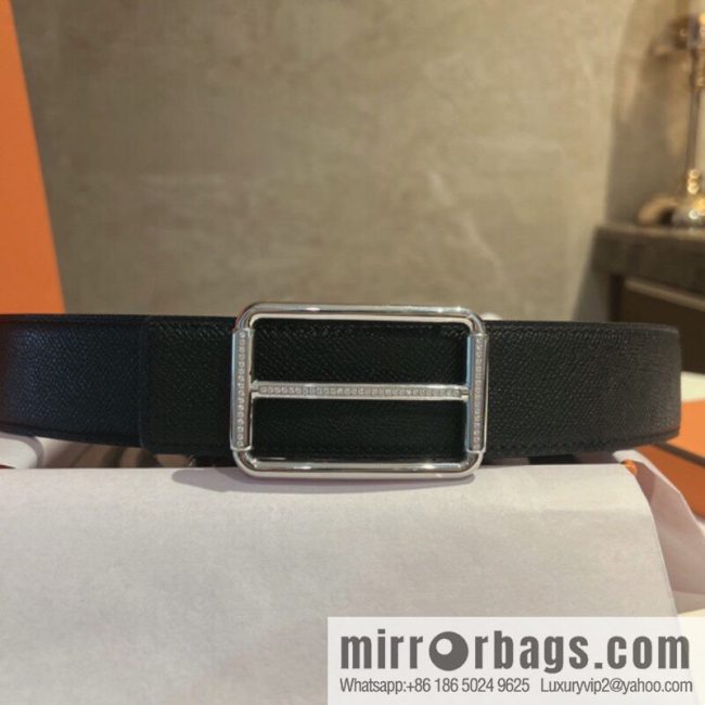 Hermes Hermes, with a selected first-layer cowhide palm print belt 3.8cm - Image 2