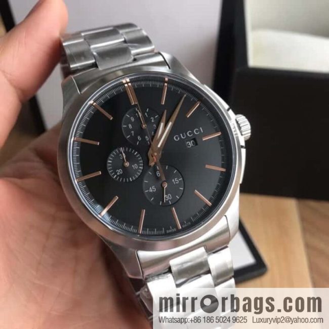 New original Gucci, Gucci Bee stainless steel G-timeless series men\'s watch original Swiss movement multifunctional six-pin quartz movement watch 42mm diameter