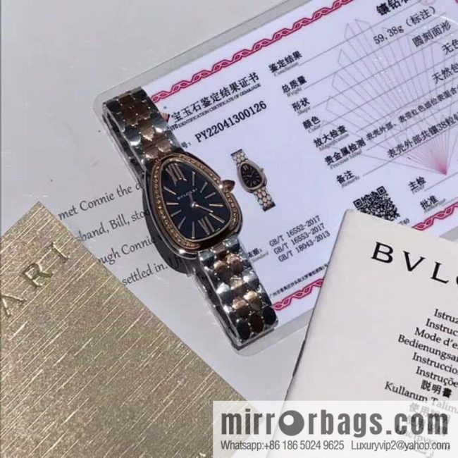 Bvlgari Ladies Watch Latest Diamond Edition Serpenti seduttori Snake Shadow Watch