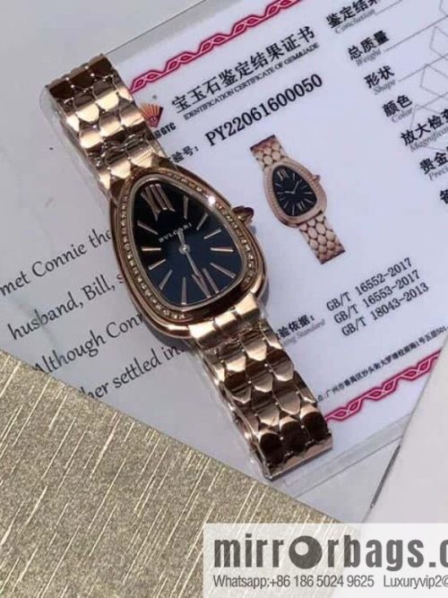 Bvlgari Ladies Watch Latest Diamond Edition Serpenti seduttori Snake Shadow Watch