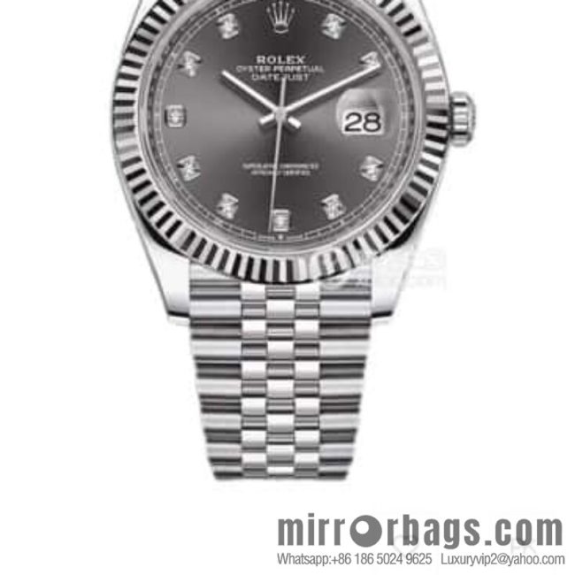 Rolex log 41mm real diamond customization \"The latest version of the Swiss imported SW200 automatic mechanical movement watch