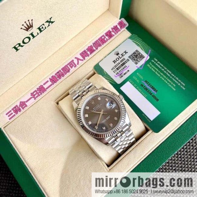 Rolex log 41mm real diamond customization \"The latest version of the Swiss imported SW200 automatic mechanical movement watch - Image 2