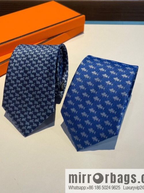 Hermes 100% Premium Twill Silk Men\'s Tie
