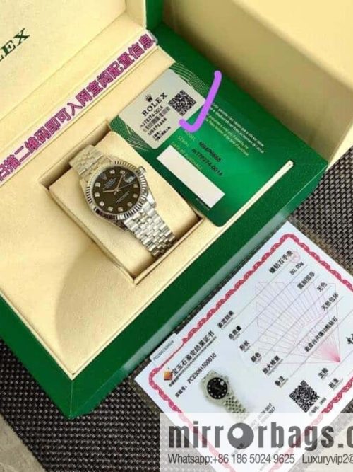 Rolex Customized Edition 2236 Blue Gossamer Fully Automatic Mechanical Movement Dial Size 31mm Rolex Rolex Women\'s Oyster Diary Watch