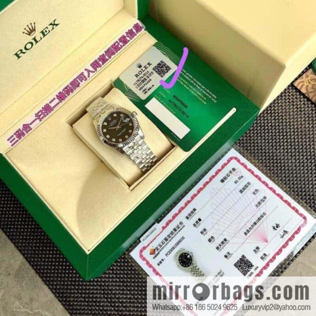 Rolex Customized Edition 2236 Blue Gossamer Fully Automatic Mechanical Movement Dial Size 31mm Rolex Rolex Women\'s Oyster Diary Watch