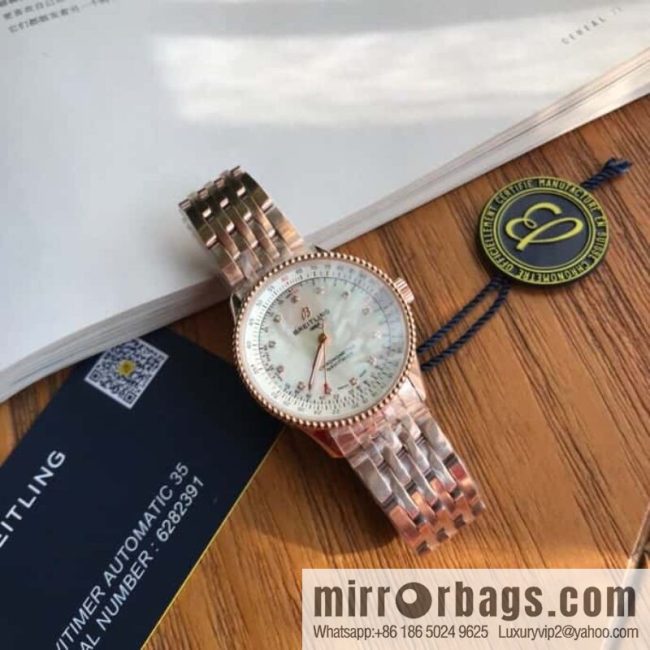 Original Breitling Aviation Chronograph Automatic Swiss Original SW200 Movement Watch Women\'s Exquisite and Elegant