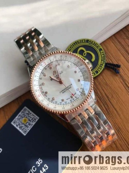 Original Breitling Aviation Chronograph Automatic Swiss Original SW200 Movement Watch Women\'s Exquisite and Elegant