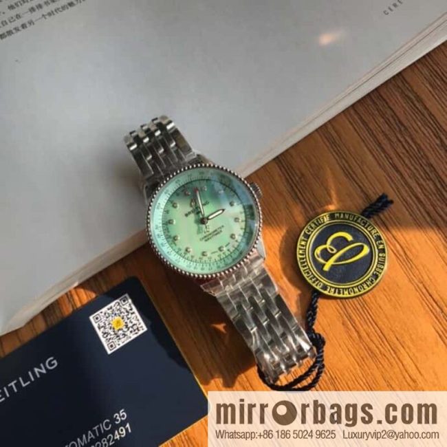 Original Breitling Aviation Chronograph Automatic Swiss Original SW200 Movement Watch Women\'s Exquisite and Elegant