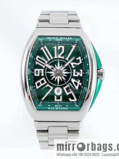 ABF highest quality, green yacht, new arrival Franck Muller Vanguard Yachting V45 series ETA2824 movement watch (copy)