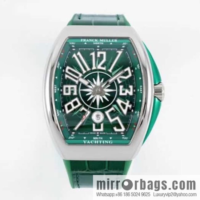ABF highest quality, green yacht, new arrival Franck Muller Vanguard Yachting V45 ETA2824 movement watch