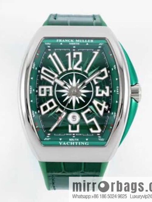 ABF highest quality, green yacht, new arrival Franck Muller Vanguard Yachting V45 ETA2824 movement watch
