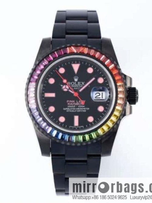 Rolex 3135 Single Calendar Movement Rainbow Circle Submariner