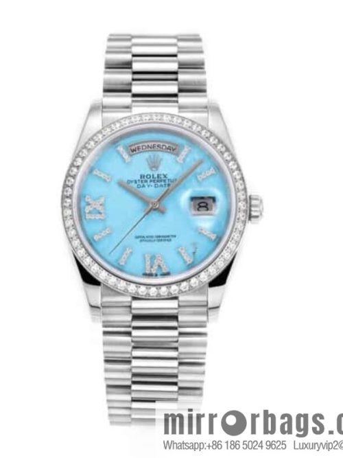 RA. Factory shocked the release of ROLEX Rolex 36mmDD gem plate series watch 128238