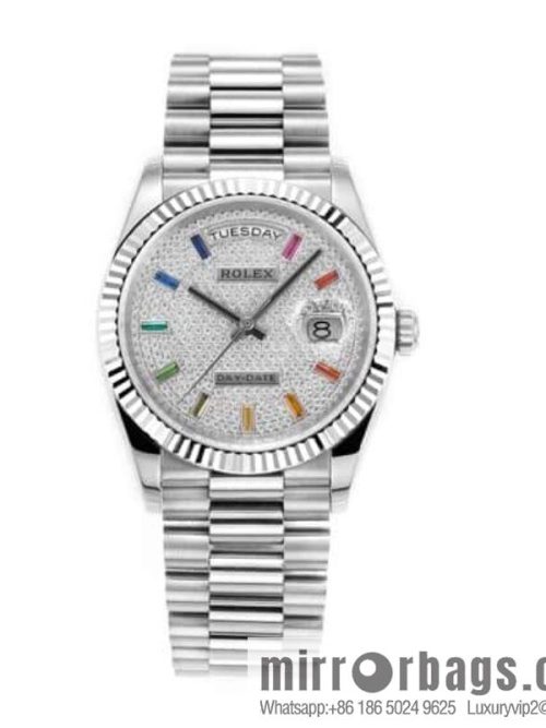 RA. Factory shocked the release of ROLEX Rolex 36mmDD gem plate series watch 128238