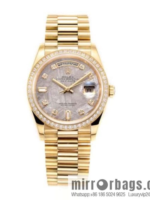 RA. Factory shocked the release of ROLEX Rolex 36mmDD gem plate series watch 128238
