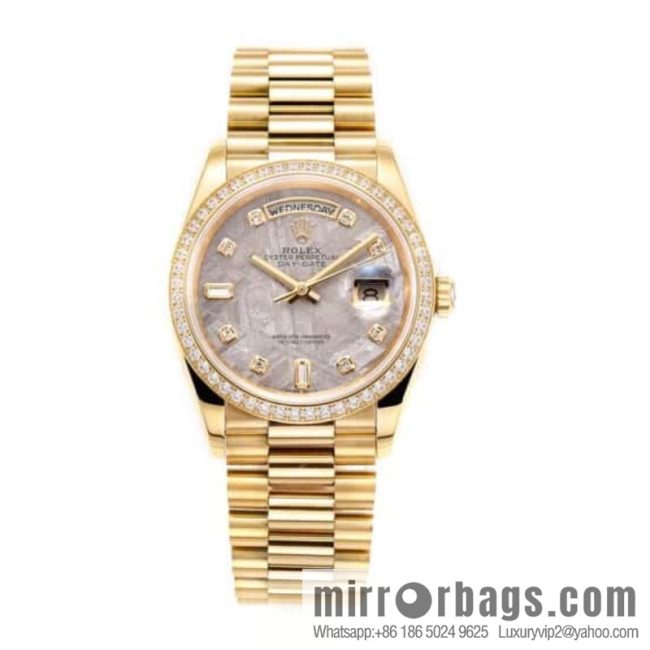 RA. Factory shocked the release of ROLEX Rolex 36mmDD gem plate series watch 128238
