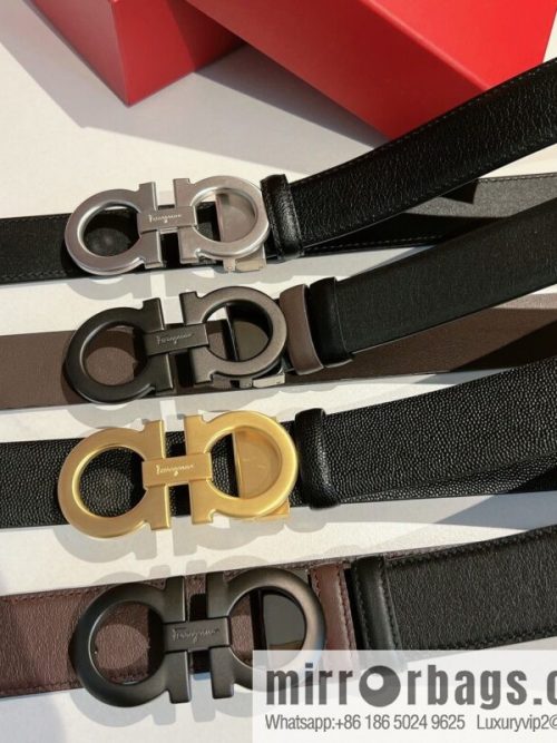 Ferragamo 2022 latest style business elite men\'s 3.5cm belt