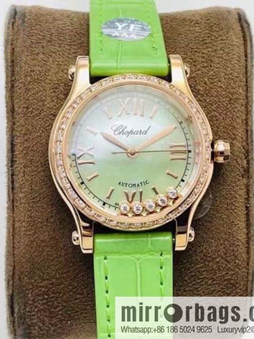 [YF Factory2023 wall crack recommendation, the latest masterpiece] Chopard happy Sports series 274893-5016 (mint green mother shell - pearlescent purple)