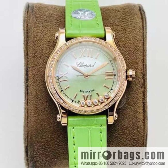 [YF Factory2023 wall crack recommendation, the latest masterpiece] Chopard happy Sports series 274893-5016 (mint green mother shell - pearlescent purple)