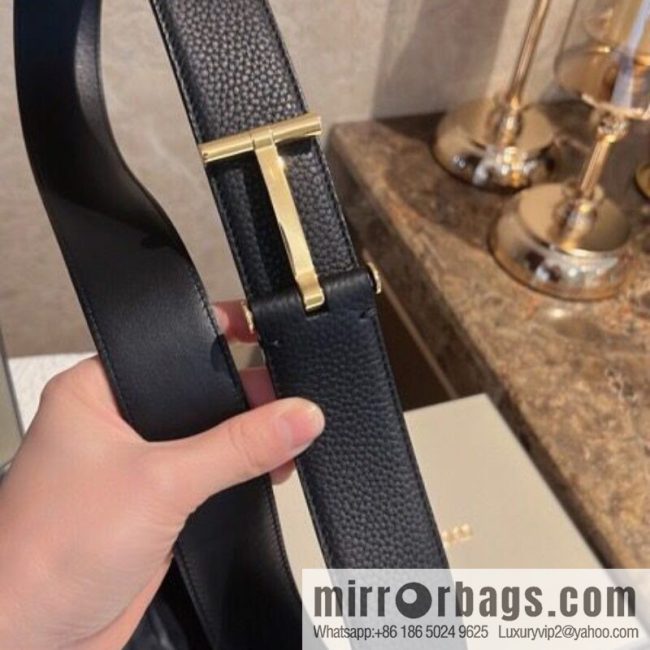 TOMFORD Tom Ford, Men\'s T-Buckle Double-Sided Belt 4.0cm - Image 2
