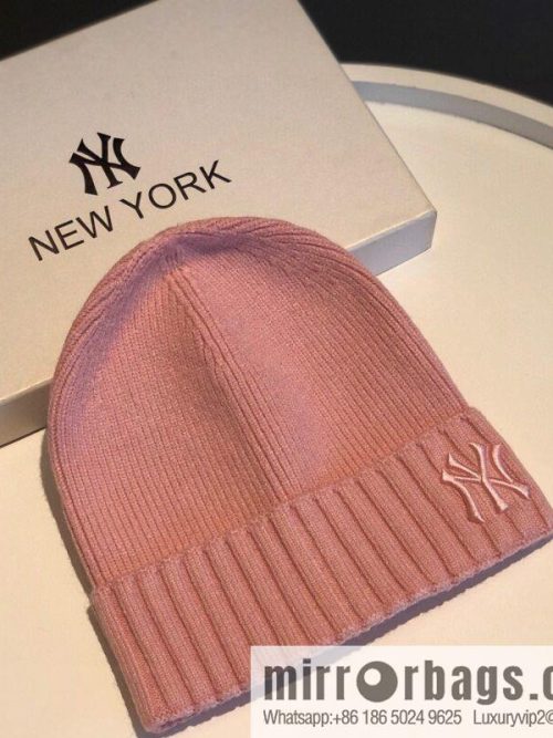 MLB-NY Plush thermal wool knitted hat