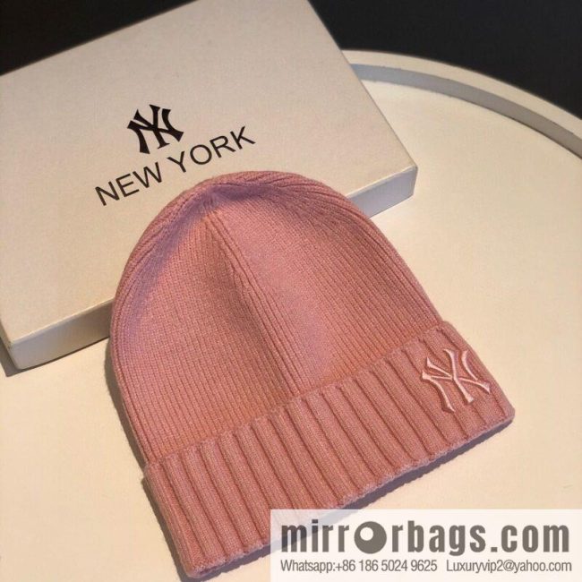 MLB-NY Plush thermal wool knitted hat