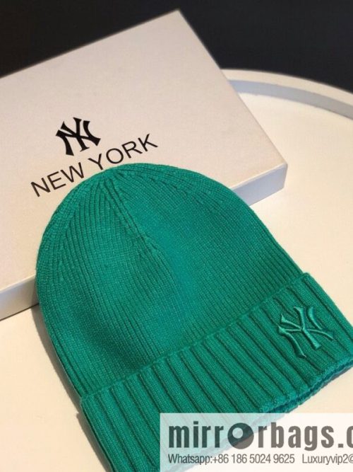MLB-NY Plush thermal wool knitted hat