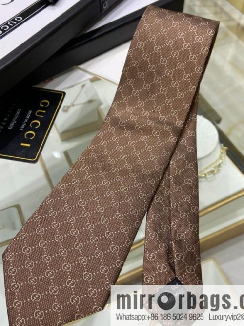 GUCCI Gucci 100% Top Jacquard Silk GG Logo Printed Tie 597126
