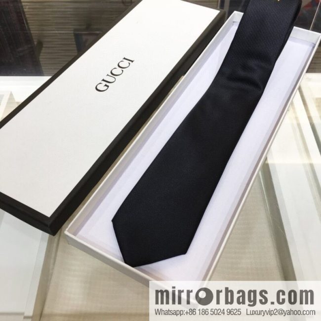 GUCCI Gucci 100% Top Jacquard Silk GG Embroidered Tie