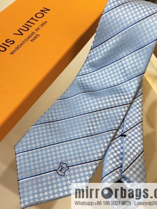 LV Louis Vuitton 100% Top Jacquard Silk ECU Tie M78756
