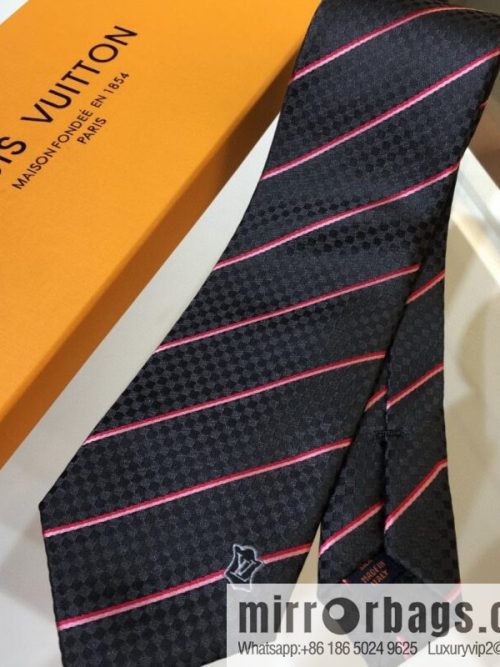 LV Louis Vuitton 100% Top Jacquard Silk ECU Tie M70176