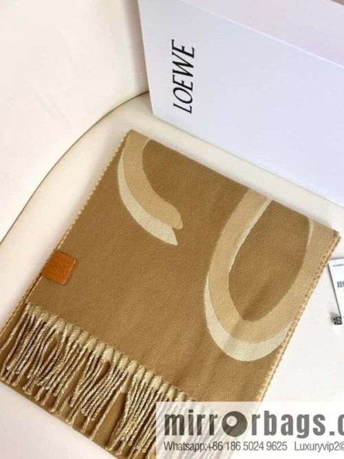 LOEWE cashmere fabric double-sided scarf