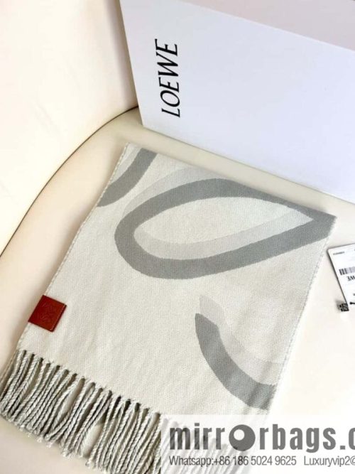 LOEWE cashmere fabric double-sided scarf