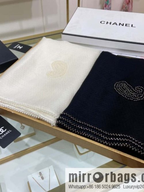 CHANEL Chanel pearl pattern long towel
