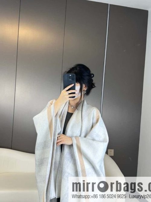 Burberry, cashmere double-sided cape