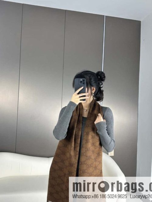 CELINE 2023 new cashmere Arc de Triomphe scarf