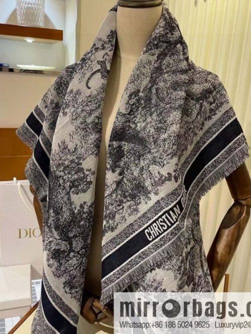 DIOR printed pattern scarf