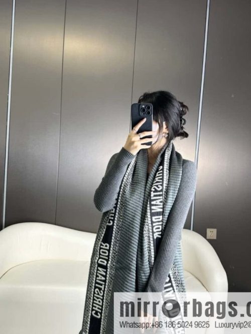 DIOR Oblique Printed Double Sided Scarf