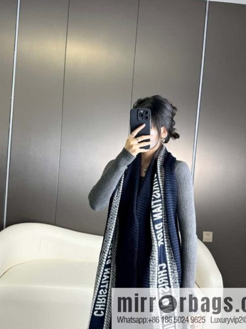 DIOR Oblique Printed Double Sided Scarf