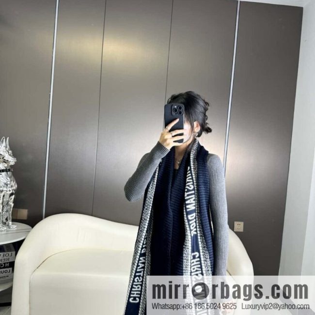 DIOR Oblique Printed Double Sided Scarf