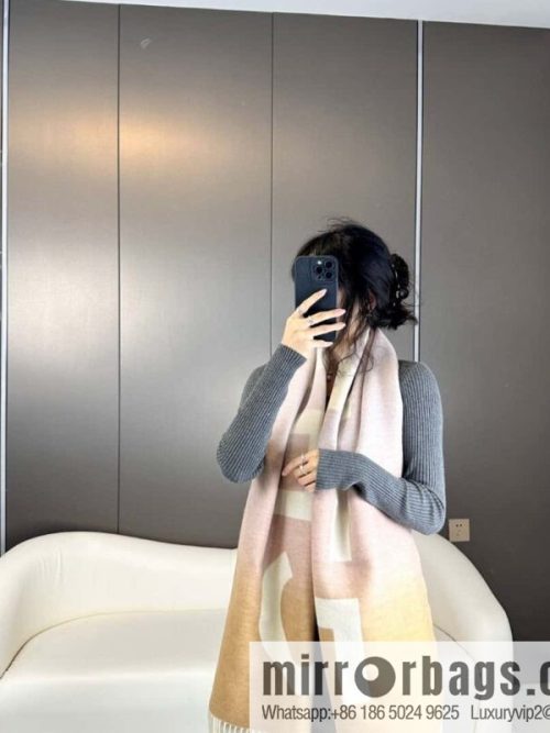 CHANEL gradual change double-sided scarf shawl