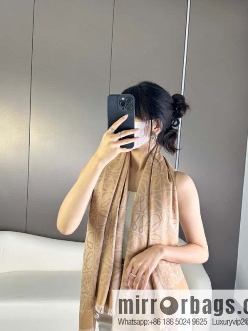 LOEWE wool + silk scarf