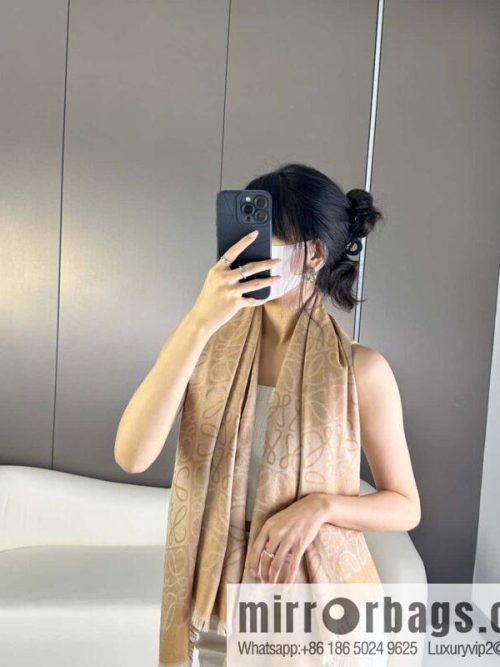 LOEWE wool + silk scarf