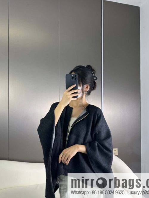 Burberry, Zip Striped Cape Shawl