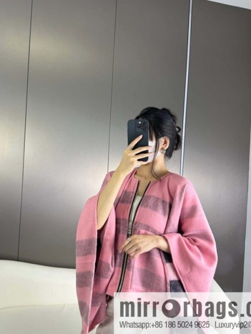 Burberry, Zip Striped Cape Shawl